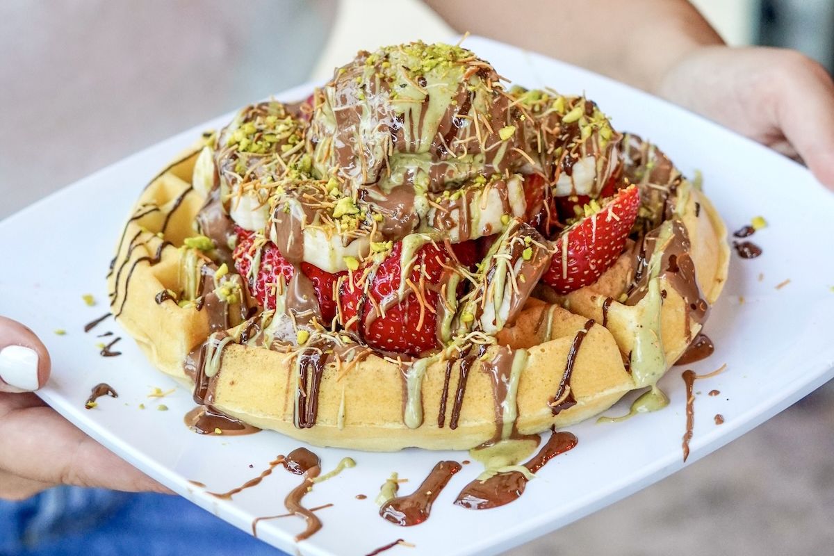 Dubai Chocolate Waffle