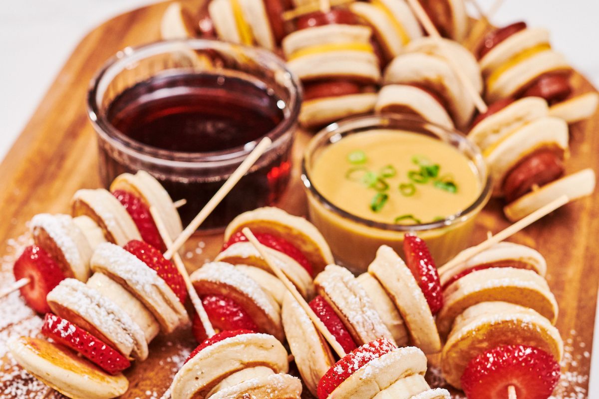 Mini Pancake Kabobs
